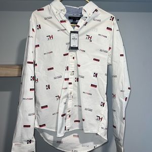 white Tommy Hilfiger button down